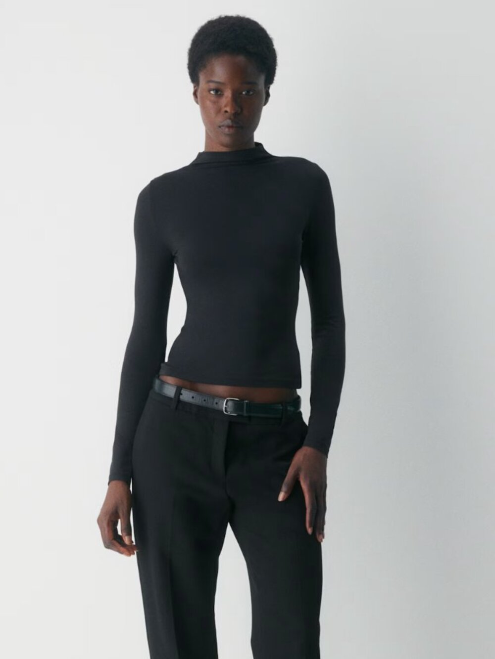Aritzia Original Contour Lyric Mockneck - Black S